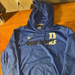 Nike Blue Hoodie with Blue Devils Text